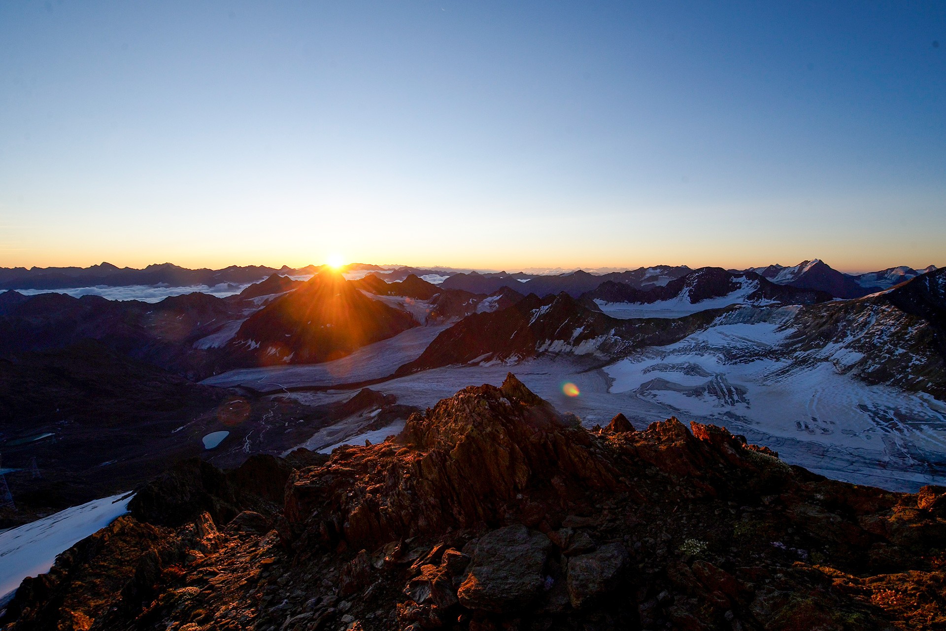 Morgenstimmung am Pitztaler Gletscher