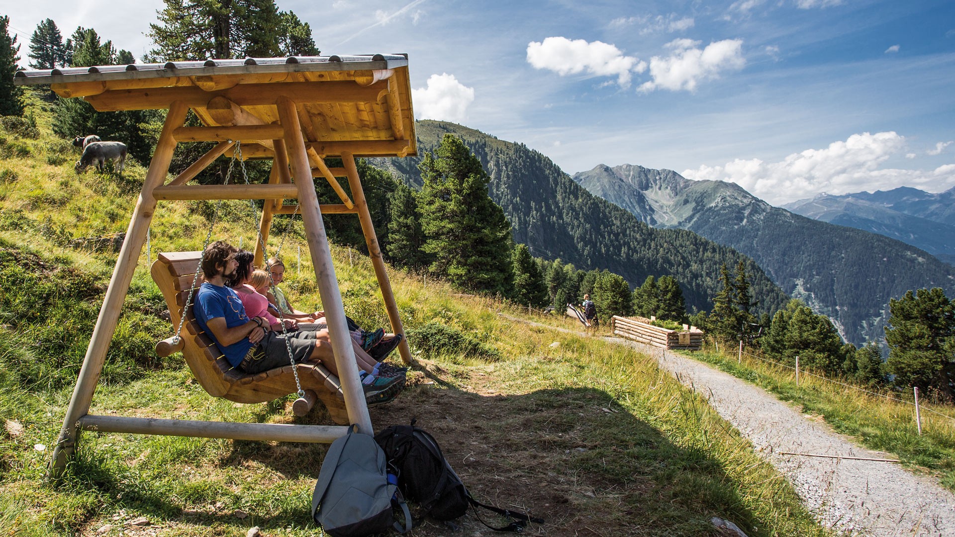 Zirbenliege im Zirbenpark Hochzeiger