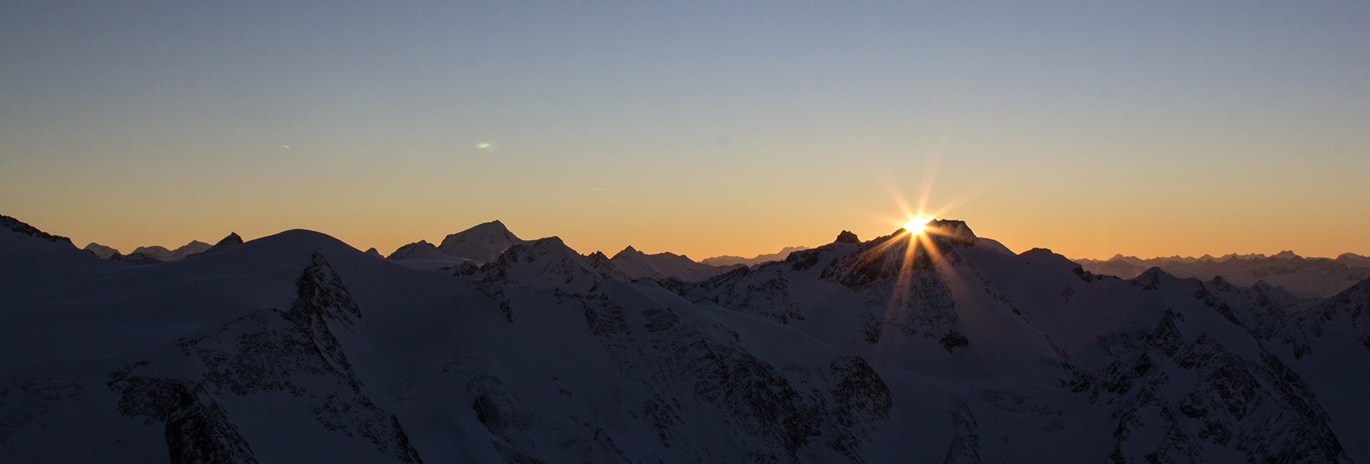 Sonnenuntergang am Pitztaler Gletscher